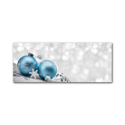 Glasbild aus Plexiglas® Flitter Winter-Feiertags-Dekorationen
