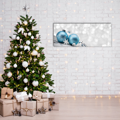 Glasbild aus Plexiglas® Flitter Winter-Feiertags-Dekorationen