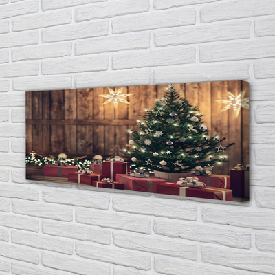 Leinwandbilder Weihnachtsgeschenke Baumschmuck Karte