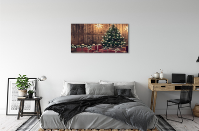 Leinwandbilder Weihnachtsgeschenke Baumschmuck Karte