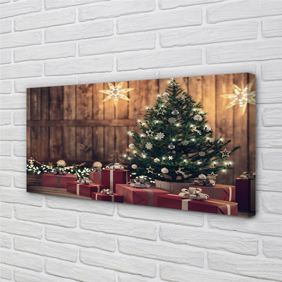 Leinwandbilder Weihnachtsgeschenke Baumschmuck Karte