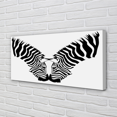 Leinwandbilder Zebraspiegel