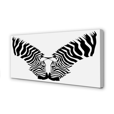 Leinwandbilder Zebraspiegel