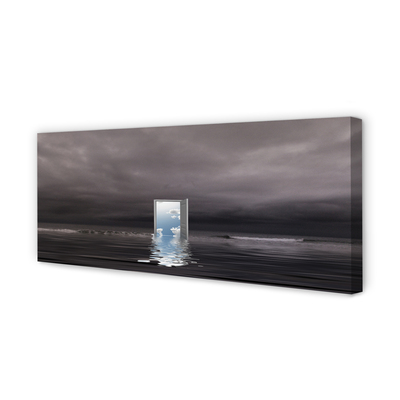Leinwandbilder Tür Himmel Meer