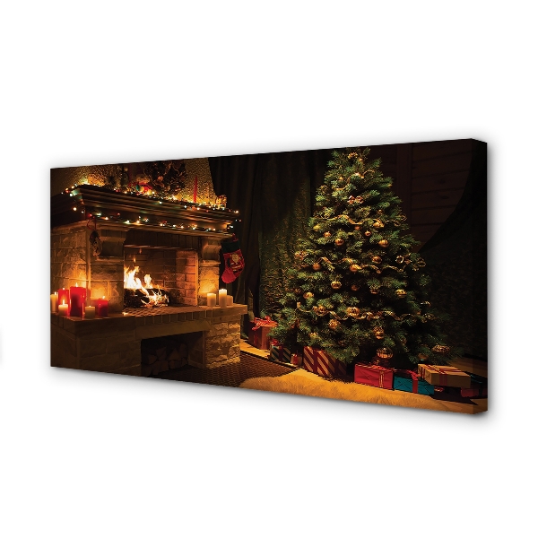 Leinwandbilder Christbaumschmuck Kamin Geschenke