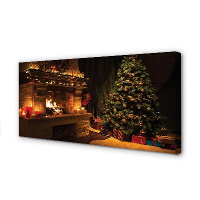 Leinwandbilder Christbaumschmuck Kamin Geschenke