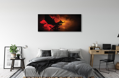 Leinwandbilder Black Dragon Wolken