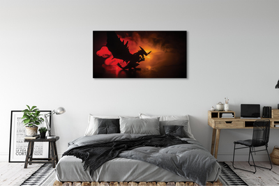 Leinwandbilder Black Dragon Wolken