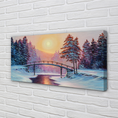 Leinwandbilder ist der Winter Schnee Bäume