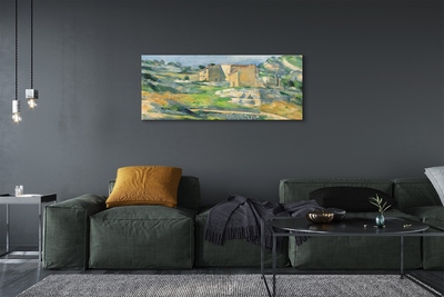 Leinwandbilder Haus gemalt Kunst auf dem Hügel