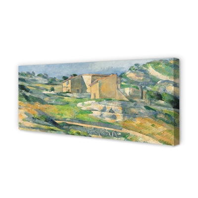 Leinwandbilder Haus gemalt Kunst auf dem Hügel