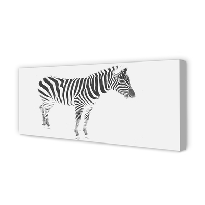 Leinwandbilder painted Zebra