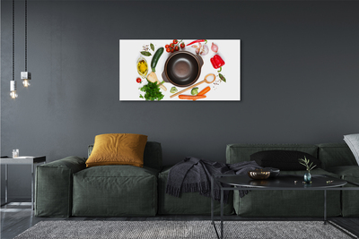 Leinwandbilder Löffel Tomaten Petersilie