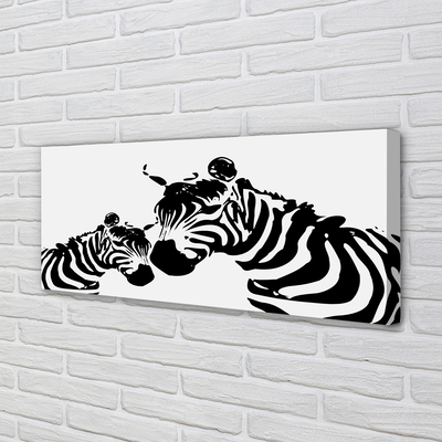 Leinwandbilder painted Zebra