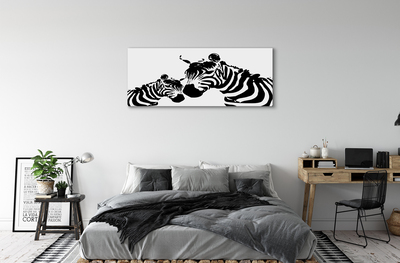 Leinwandbilder painted Zebra