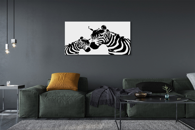 Leinwandbilder painted Zebra