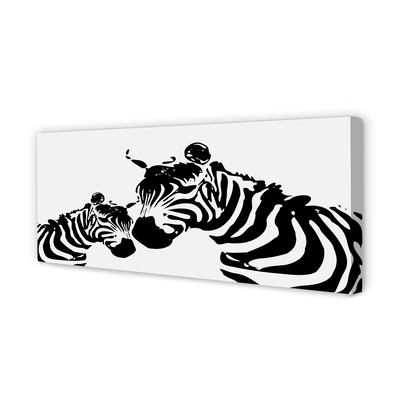 Leinwandbilder painted Zebra