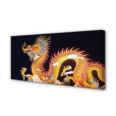 Leinwandbilder Japanischer Golden Dragon