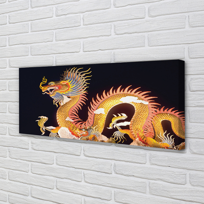 Leinwandbilder Japanischer Golden Dragon