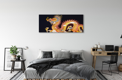 Leinwandbilder Japanischer Golden Dragon