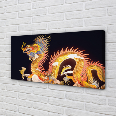 Leinwandbilder Japanischer Golden Dragon