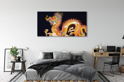 Leinwandbilder Japanischer Golden Dragon