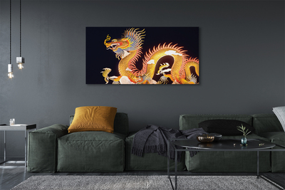 Leinwandbilder Japanischer Golden Dragon