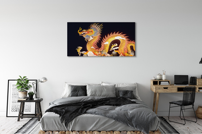 Leinwandbilder Japanischer Golden Dragon