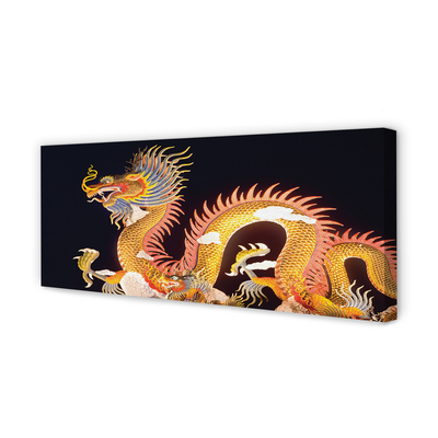 Leinwandbilder Japanischer Golden Dragon