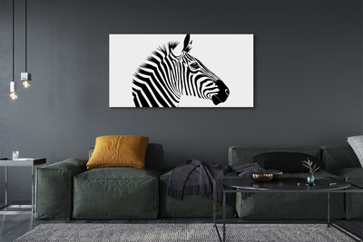 Leinwandbilder Illustration von Zebra