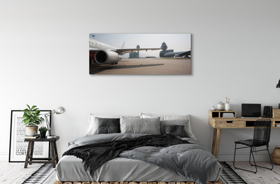 Leinwandbilder Himmel Gebäude Flugzeug Flughafen