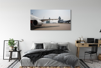 Leinwandbilder Himmel Gebäude Flugzeug Flughafen