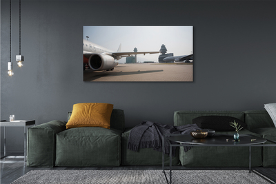 Leinwandbilder Himmel Gebäude Flugzeug Flughafen