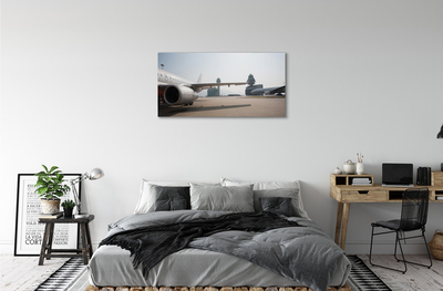 Leinwandbilder Himmel Gebäude Flugzeug Flughafen