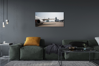 Leinwandbilder Himmel Gebäude Flugzeug Flughafen