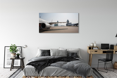 Leinwandbilder Himmel Gebäude Flugzeug Flughafen