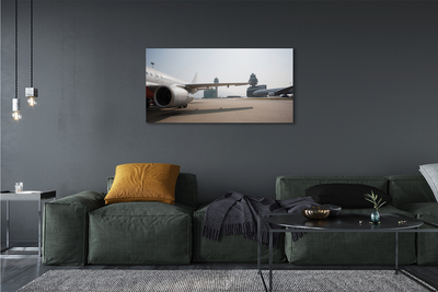 Leinwandbilder Himmel Gebäude Flugzeug Flughafen