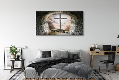 Leinwandbilder Kellerlicht Kreuz Jesus