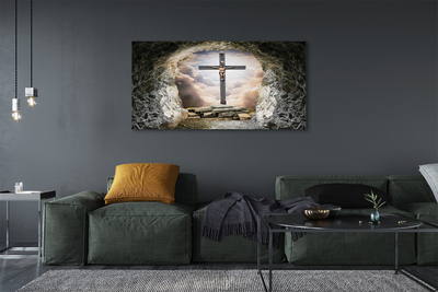 Leinwandbilder Kellerlicht Kreuz Jesus