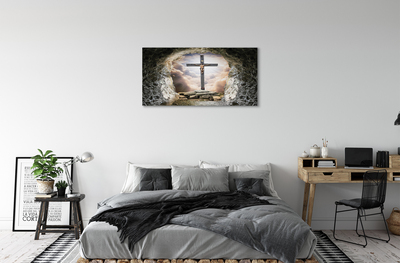 Leinwandbilder Kellerlicht Kreuz Jesus