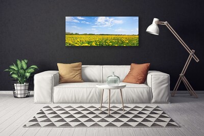 Canvas Kunstdruck Löwenzahn Wiese Landschaft