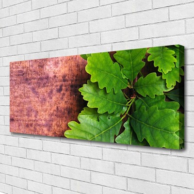Canvas Kunstdruck Eiche Blätter Pflanzen