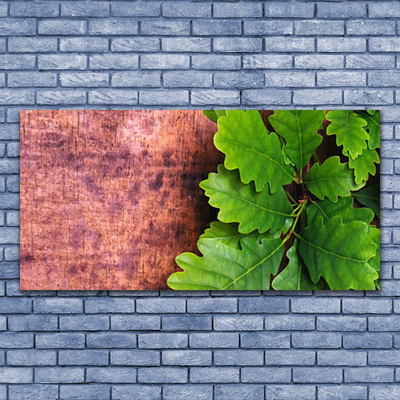 Canvas Kunstdruck Eiche Blätter Pflanzen