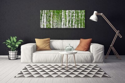 Canvas Kunstdruck Birken Wald Bäume Natur