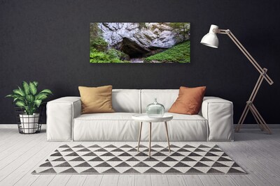 Canvas Kunstdruck Berghöhle Natur