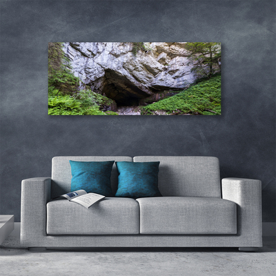 Canvas Kunstdruck Berghöhle Natur