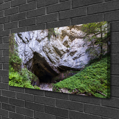 Canvas Kunstdruck Berghöhle Natur