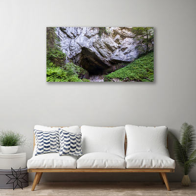 Canvas Kunstdruck Berghöhle Natur