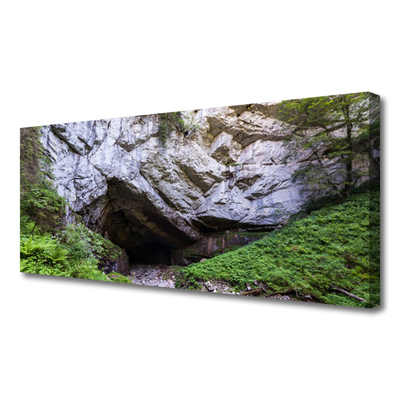 Canvas Kunstdruck Berghöhle Natur