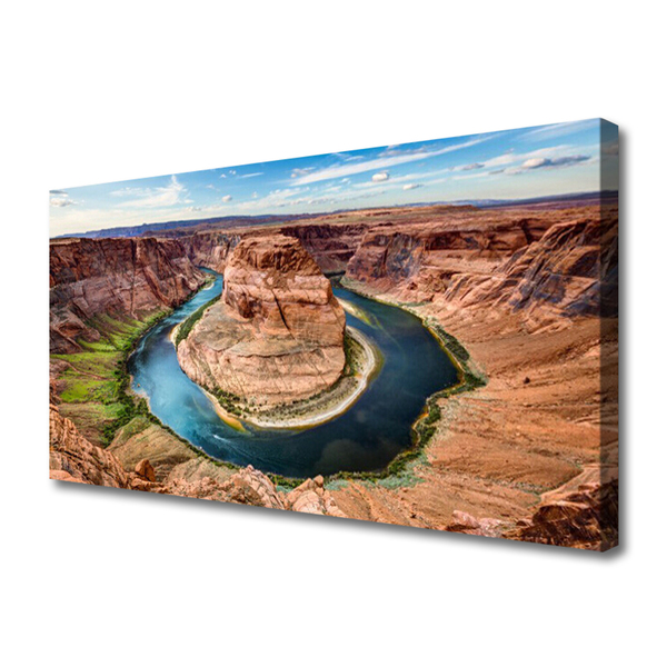 Canvas Kunstdruck Grand Canyon Fluss Landschaft